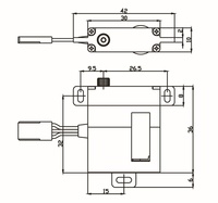 Mini servo léger MY Servo DS-0211MG, couple de 8 kg, boîtier entièrement usiné CNC, moteur à noyau, engrenages métalliques, pour drone télécommandé et planeur