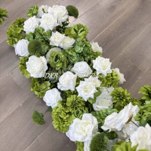 Decoraciones de Boda al por Mayor DKB, <span class=keywords><strong>Arreglos</strong></span> Florales Artificiales Blancos y Verdes para Centros de Mesa de Boda - Product Image 5