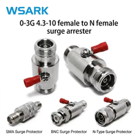 Protector contra sobretensiones coaxial RF de 0-3 GHz, 4.3-10 Hembra a N Hembra, para estación base, personalizado de fábrica, bajo VSWR