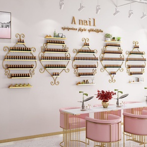 Meuble de salon de manucure élégant et simple, en vente flash, support en métal pour vernis à ongles, présentoir à vernis à ongles - Product Image 2