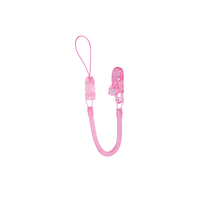 Jouet doux écologique sans BPA attache-sucette porte-sucette pour bébé avec chaîne de mamelon en plastique pour enfants 0-12 mois