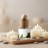Petit flacon diffuseur en verre vide pour huiles essentielles et fabrication de parfums
