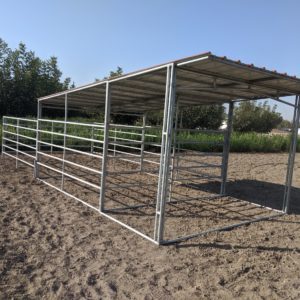 Clôture de cour de cheval en tube de fer ombre utilisation abri extérieur - Product Image 4