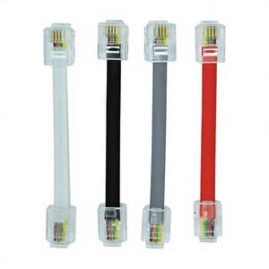 Câble téléphonique plat RJ11 6P4C 4 cœurs pour intérieur - Jumper en cuivre sans oxygène pour une connectivité améliorée (vente en gros) - Product Image 1