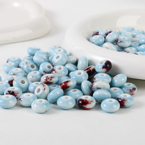 Cuentas Decorativas de Cerámica Vintage en Forma de Ábaco, Planas y Cilíndricas, Horneadas a Alta Temperatura, para Decoración del Hogar - Product Image 4