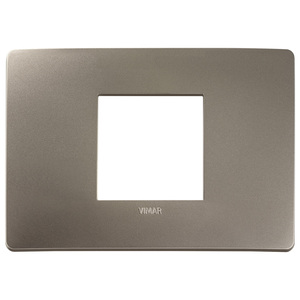 Vimar Plana Up 2M Central Titanium <b>Plate</b> 9.7x16.5cm Wall <b>Switch</b> Cover - Product Image 1