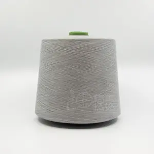 Fil à tricoter conducteur 30% acier inoxydable 70% polyester mélangé tricot antistatique fil de tissage conducteur antistatique