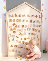 Offre Spéciale : Jouet Magnétique Alphabet Coloré Codé par Couleurs (Grandes et Petites Lettres) pour Enfants – Idéal pour l'Orthographe et le Jeu sur Réfrigérateur – Cadeau Magnétique pour Enfants