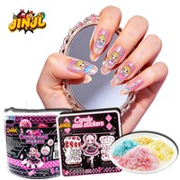 Bonbons pétillants aux saveurs de fruits variés, virals sur TikTok, avec autocollants pour nail art, halal, pour Halloween et Noël, en gros