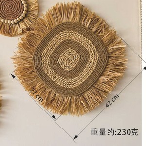 拉菲草北欧Simea编织纺织墙面装饰餐厅卧室客厅寄宿家庭悬挂背景墙装饰 - Product Image 6