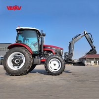 Tracteur à roues 50KN 1204 120HP pour remorquage, transmission par engrenages, haute productivité