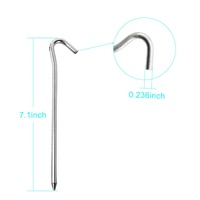 Piquets de tente de jardin de camping en aluminium/acier inoxydable fabricant de Chine piquets de tente de camping