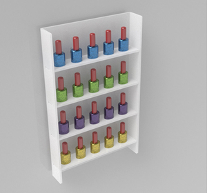 Acrílico montado en la pared pantalla esmalte blanco - Product Image 2