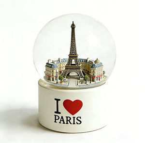 Globe à neige personnalisé en résine avec la Cathédrale de <span class=keywords><strong>Strasbourg</strong></span>, marché de Noël, musique intégrée, pour souvenirs, cadeaux de fêtes, décoration intérieure - Product Image 5