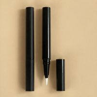 Nouveau mini tube de stylo eyeliner cylindrique portable avec mécanisme à bille en acier à flux direct et pointe en feutre, personnalisation OEM/ODM