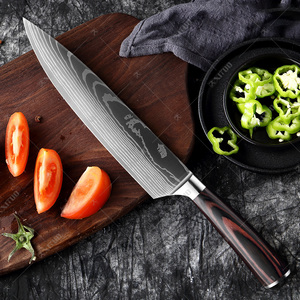 <span class=keywords><strong>Set</strong></span> <span class=keywords><strong>di</strong></span> <span class=keywords><strong>Coltelli</strong></span> da Cucina 8 Pollici Giapponesi in Acciaio Inossidabile ad Alto Tenore <span class=keywords><strong>di</strong></span> Carbonio 7CR17 con Motivo Damascato al Laser, 10 Pezzi - Product Image 4