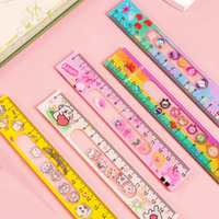 Règle oscillante en acrylique transparent de 15 cm, personnalisée, motif chien mignon, jouet de bureau Kawaii à tête mobile, papeterie pour étudiants, vente en gros
