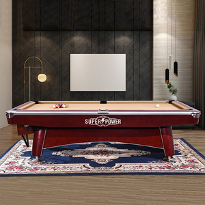 Mesa de <span class=keywords><strong>billar</strong></span> de <span class=keywords><strong>8</strong></span> pies y 9 pies para interior, <span class=keywords><strong>precio</strong></span> barato de fábrica, a la venta - Product Image 2