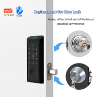 Serrure intelligente sans clé à verrouillage automatique TTlock en alliage de zinc étanche haute sécurité avec application WiFi Tuya pour porte en acier