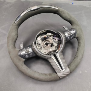 Volante de Fibra de Carbono Real para <span class=keywords><strong>BMW</strong></span> E90 E92 E93 320i 325i 330i 335i <span class=keywords><strong>330d</strong></span> 2006-2012, Volante Deportivo de Alta Calidad, Estilo Personalizado - Product Image 1