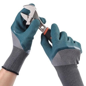 Gants de sécurité, en caoutchouc, résistants à l'usure, <span class=keywords><strong>pour</strong></span> les travaux de chantier, le transport, antidérapants, respirants, <span class=keywords><strong>pour</strong></span> le bâtiment - Product Image 1