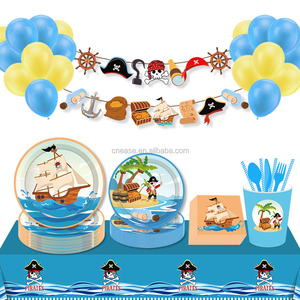 Huancai – fournitures de fête au trésor, vaisselle jetable, assiettes en papier, tasses, serviettes pour enfants, décorations de fête d'anniversaire - Product Image 6