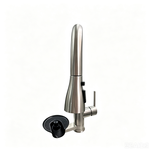 Single Handle Kitchen Faucet + cup washer Pull Out <b>Spray</b> 304 Stainless Steel Deck <b>Mounted</b> Minimalist Design - Product Image 4