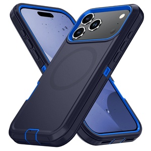 Funda Magnética 3 en 1 a Prueba de Golpes para iPhone 17 Air Defender, Funda Deportiva Resistente y Colorida a Prueba de Polvo, Anti-Caídas y Anti-Rayones, TPU+PC - Product Image 1