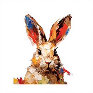 Peinture sur toile Art Déco de luxe léger pour la décoration murale de la maison, de l'hôtel, du bureau, de la salle à manger et du salon - Product Image 1