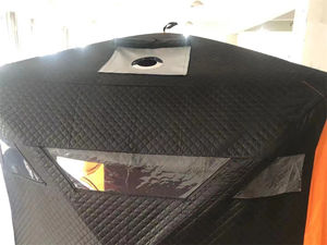 Cube en tissu Oxford imperméable Double <span class=keywords><strong>abri</strong></span> de pêche sur glace Pop-Up portable étanche pour 8 personnes avec 2 portes - Product Image 6