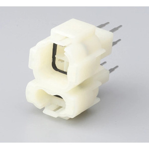 Conector Automotriz de 6 Pines, 2.3mm, Enchufe PCB DJ7064-2.3-10, Macho y Hembra, para Auto, Plástico Blanco, IP20 - Product Image 1