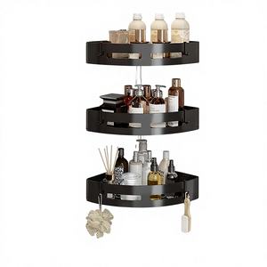 Organizador de Almacenamiento Multifuncional Moderno de Plástico de un Solo Nivel, Tipo Piso, Sin Perforaciones, para Sala de Estar - Product Image 3