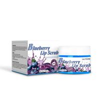 SAUVASINE alami penghalus Eksfoliasi bibir Scrub bibir stroberi mencerahkan Blueberry 30g