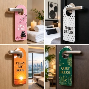Panneau de porte personnalisé imprimé en gros pour la signalisation de chambre occupée, idéal pour l'hôtellerie de luxe, les complexes hôteliers, les spas et la promotion publicitaire des chambres d'hôtes. - Product Image 5