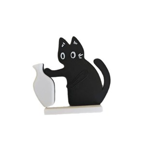 Mignon Aimant de Réfrigérateur en Acrylique en Forme de Chaton, Aimant Magnétique pour Bouteille, Aimant en Forme de Moustache de Chat, 6 Pouces, Forme Irrégulière, pour Composition Florale, Cadeau d'Anniversaire - Product Image 3