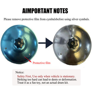 Mini Tambor de Coche HH de 5.5 Pulgadas con Clip para Rejilla de Ventilación, Material ABS, para Amantes de la Música, Accesorio Divertido para Conducir con Gancho Ajustable - Product Image 6