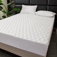 Housse de matelas en microfibre matelassée douce imperméable épaisse Ensemble de literie Protection de matelas respirante Tout enveloppé Drap de lit pour la maison