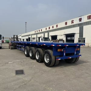 Nouvelles et d'<span class=keywords><strong>occasion</strong></span> semi-remorques surbaissées porte-conteneurs 2, 3 ou 4 essieux, 20, 40, 45 pieds, 40, 50, 60, 80, 100 tonnes - Product Image 5
