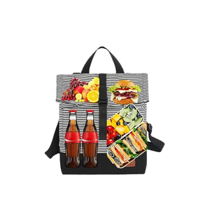 Personality Custom Letter Printing Pattern Waterproof Lunch <b>Box</b> <b>Cooler</b> Bag Food Insulated Thermal Oxford Fabric Shoulder - Product Image 5