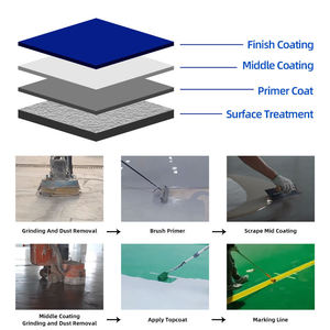 Revêtement de sol époxy industriel de haute qualité, <span class=keywords><strong>peinture</strong></span> liquide imperméable pour sols de bâtiments, application <span class=keywords><strong>au</strong></span> <span class=keywords><strong>pinceau</strong></span> - Product Image 4