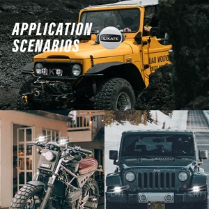 LKT 40w moto 4 LED faretto laser misto luce bianca flash fendinebbia/faretto di guida ausiliario LED luce da lavoro - Product Image 6