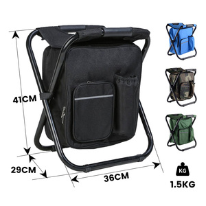 Складной стул-рюкзак из металла Extra Wide Oxford — портативное современное решение для мастерской и использования на улице - Product Image 6