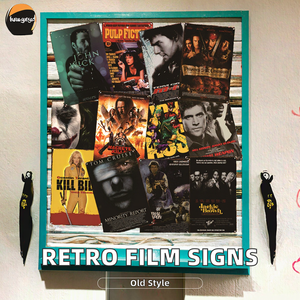 Retro Metal Logo, klasik film posteri, evde erkek tavan, sinema, gencin odası, duvar dekorasyon boyama - Product Image 3