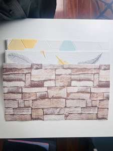 แผ่นติดผนังกันเสียงแบบมีกาวในตัว ขนาด 70*77 ซม. สีชมพู 3 มิติ สำหรับวอลเปเปอร์ SXP กันน้ำ ผลิตจากวัสดุ PE ไวนิลโฟม เหมาะสำหรับตกแต่งห้องอาหาร โรงพยาบาล และห้างสรรพสินค้า - Product Image 6