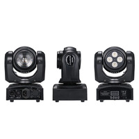 WF Mini LED 10W Double Face 4-Eyes Laser Shaking Head Stage Light DMX Sound Control Dj Light Equipment