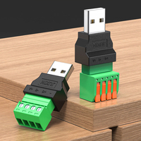 USB2.0 무납땜 어댑터 USB 2.0 수형 터미널 블록 데이터 커넥터 USB 나사 터미널 보드 플러그