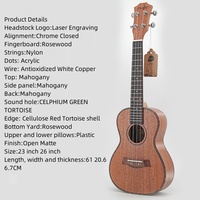 Ukulele Hawaïen Portable 1kg, Modèles FU-20, 21, 23, 26 Pouces, Vente en Gros Usine OEM/ODM