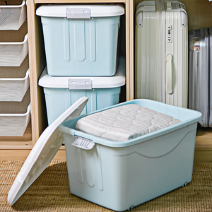 <span class=keywords><strong>Caja</strong></span> <span class=keywords><strong>de</strong></span> almacenamiento <span class=keywords><strong>de</strong></span> plástico PP con cerradura grande Citylife, forma rectangular multiusos para juguetes y ropa engrosada con cerradura - Product Image 4