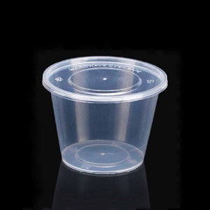 Clear PP Plastic Round <b>Takeaway</b> Boxes Microwave Disposable Food Packaging <b>Containers</b> with Lids - Product Image 3