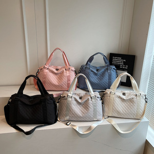 Bolsa de Gimnasio y Viaje Minimalista, Ligera, Plegable, de Tela Oxford, Gran Capacidad, Separación en Seco y Húmedo, Impermeable, para Exteriores - Product Image 1